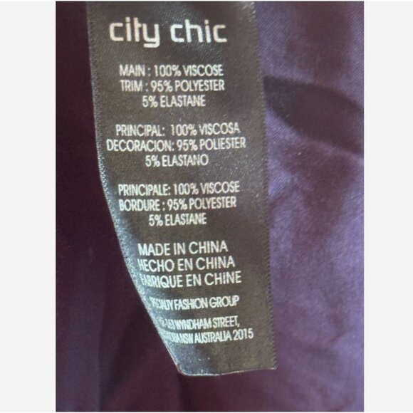 City Chic Navy Blue and Black Long Sleeve Jacket with Drawstring Waist, 18/20 - Picture 9 of 10